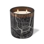 Wild Journey Custom Etched Cincinnati Map 12 oz Studio Series Candle in Black