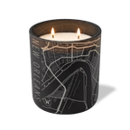 Wild Journey Custom Etched New Orleans Map 12 oz Studio Series Candle in Black