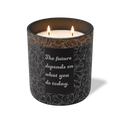 Wild Journey Custom Etched The Future Depends on What You Do Today 12 oz Studio Series Candle in Black