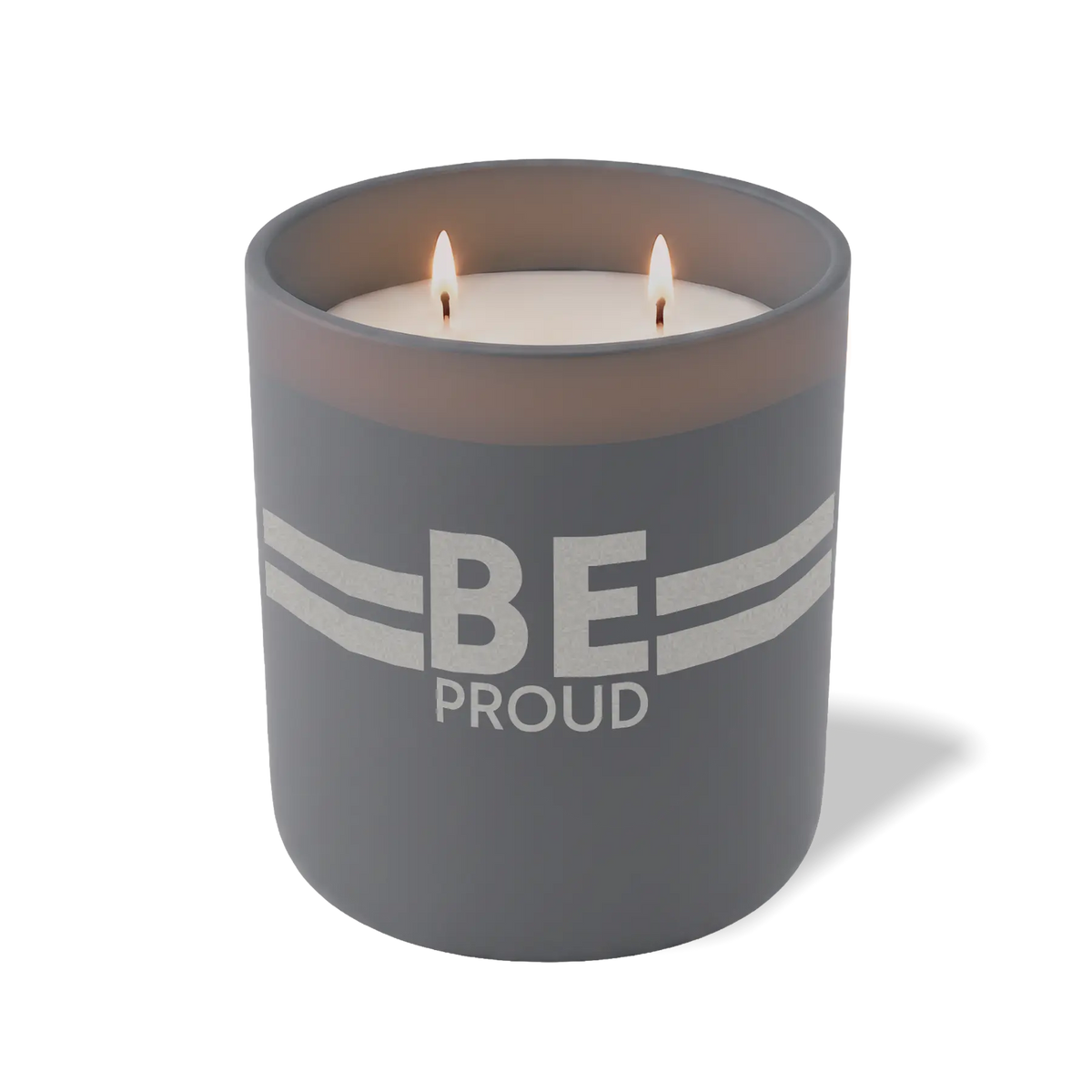 Wild Journey Custom Etched Be Proud Bold 12 oz Studio Series Candle in Graphite