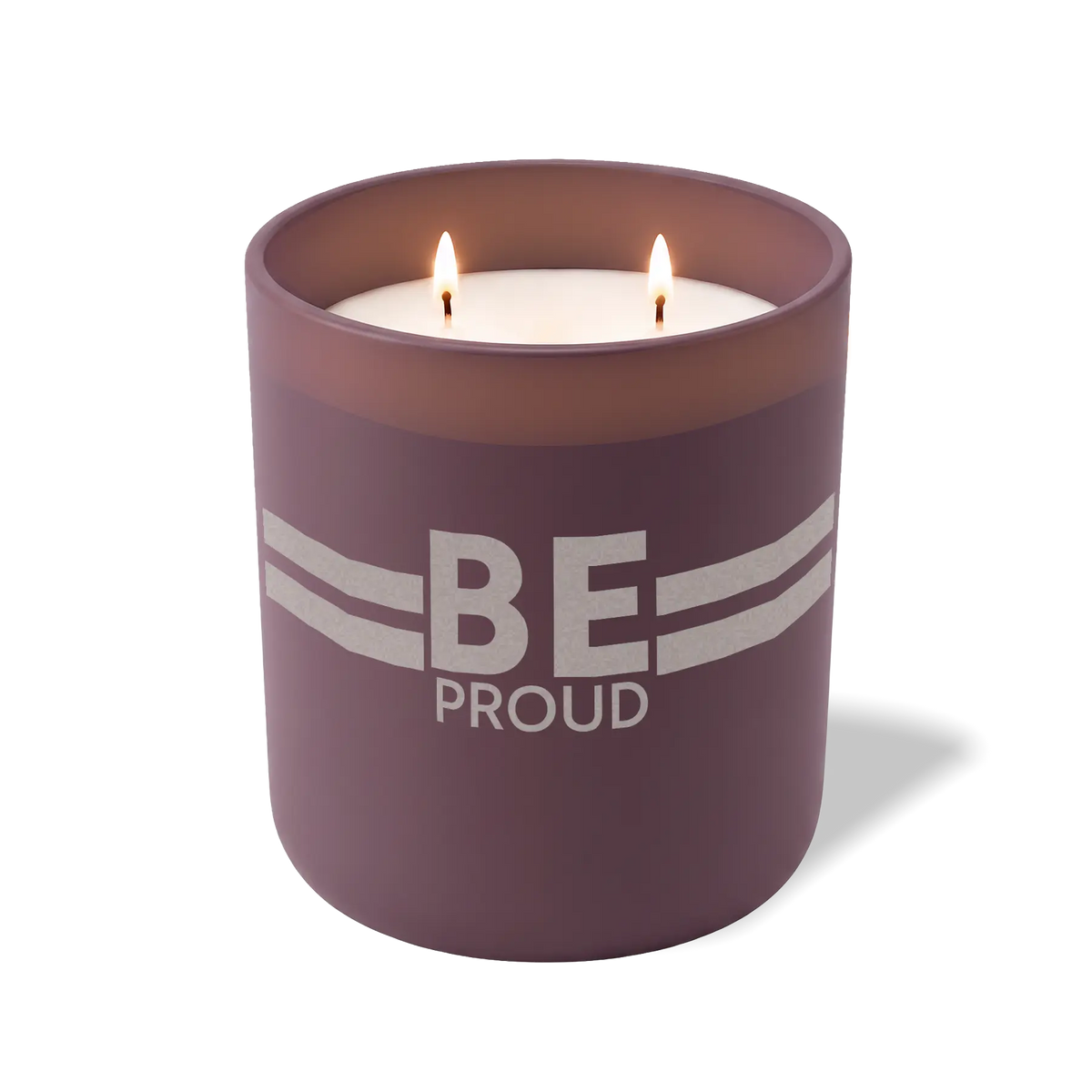 Wild Journey Custom Etched Be Proud Bold 12 oz Studio Series Candle in Velvet Plum