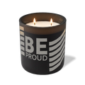 Wild Journey Custom Etched Be Proud Wavy 12 oz Studio Series Candle in Black