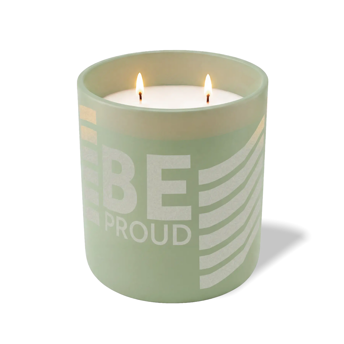 Wild Journey Custom Etched Be Proud Wavy 12 oz Studio Series Candle in Meadow