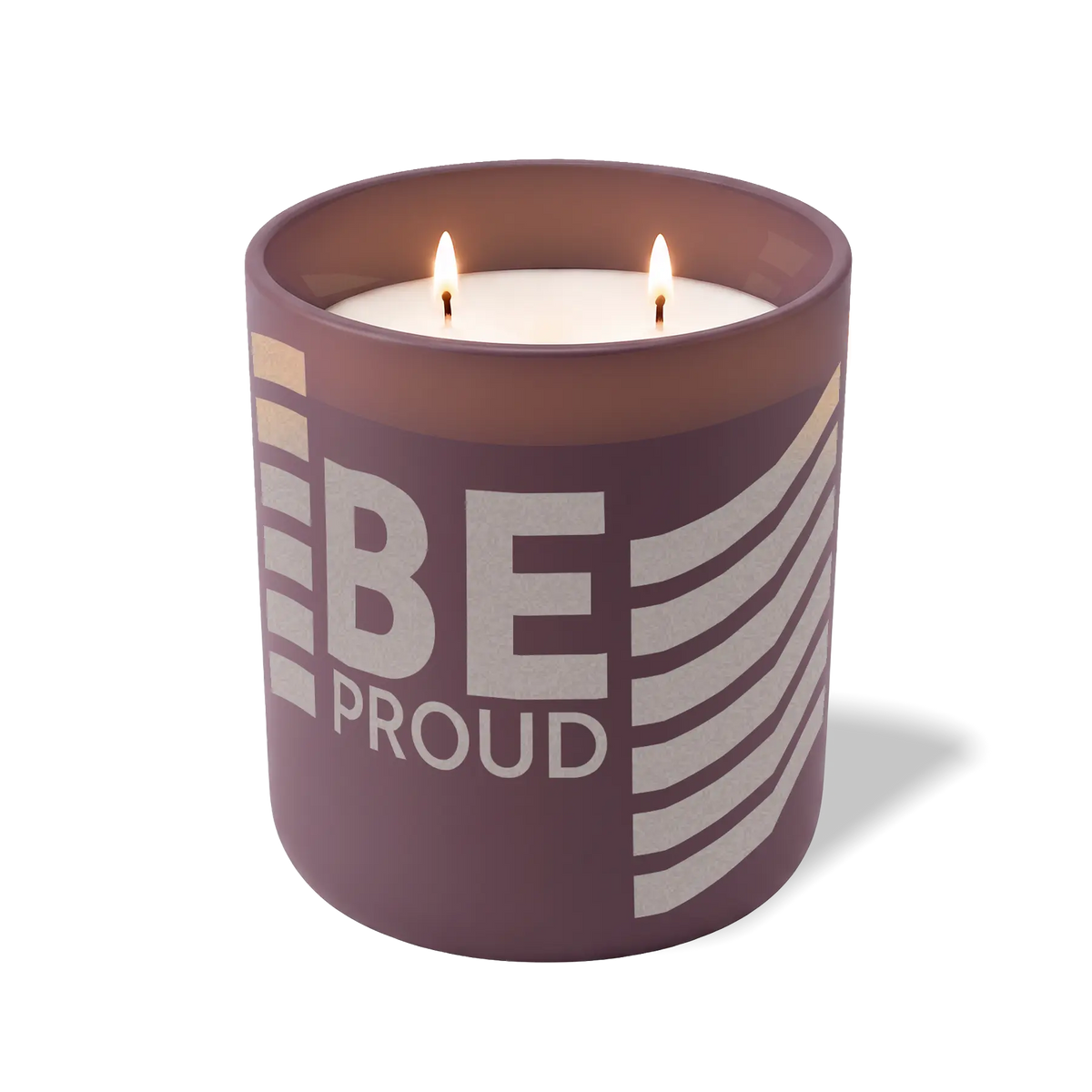 Wild Journey Custom Etched Be Proud Wavy 12 oz Studio Series Candle in Velvet Plum