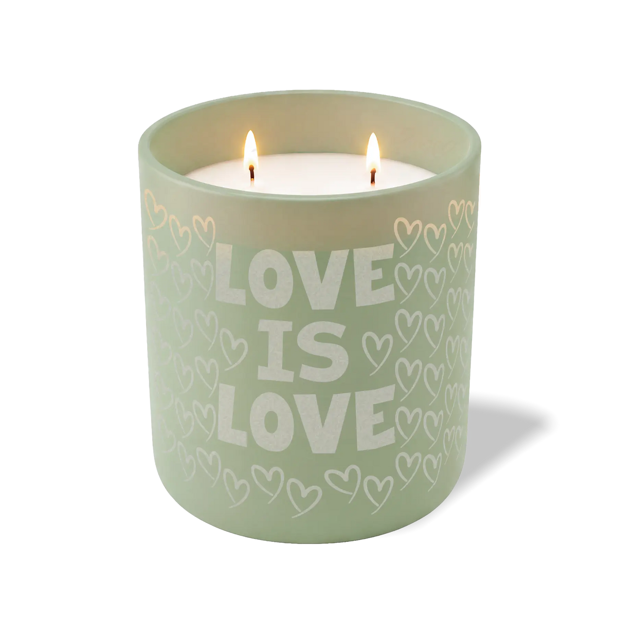 Wild Journey Custom Etched Love is Love Hearts 12 oz Studio Series Candle in Meadow
