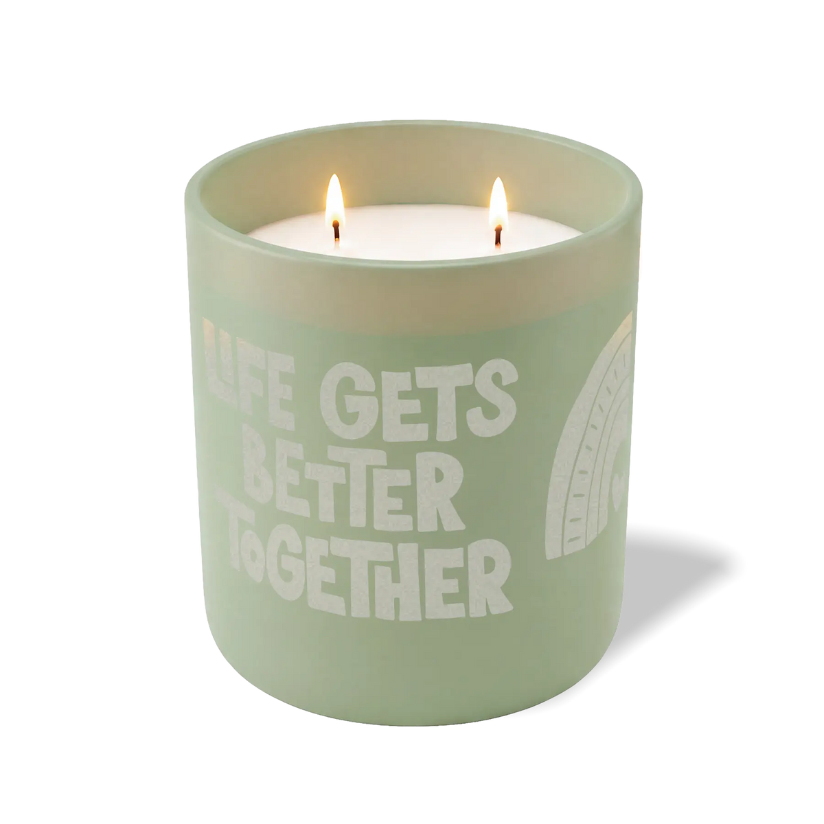 Wild Journey Custom Etched Life Gets Better Together 12 oz Studio Series Candle in Meadow