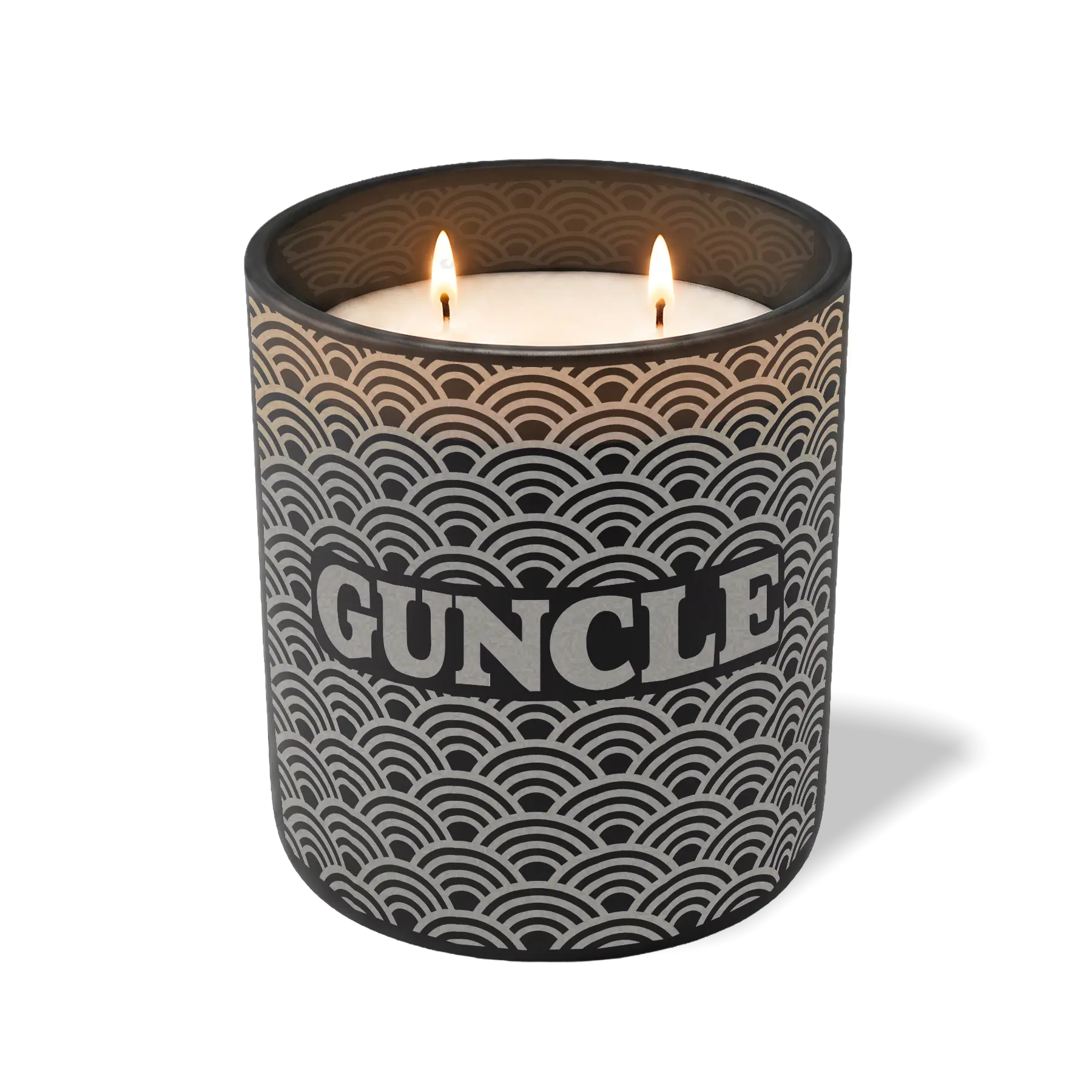 Wild Journey Custom Etched Guncle 12 oz Studio Series Candle in Black