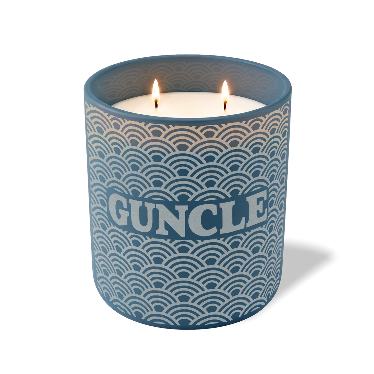 Wild Journey Custom Etched Guncle 12 oz Studio Series Candle in Cobalt