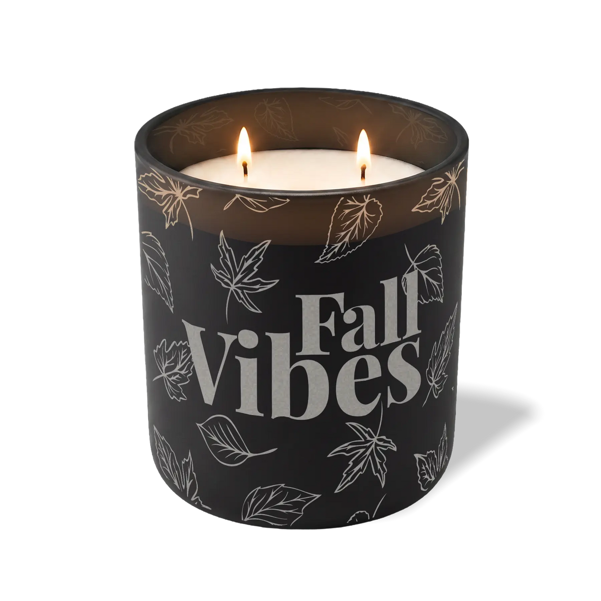Wild Journey Custom Etched Fall Vibes 12 oz Studio Series Candle in Black