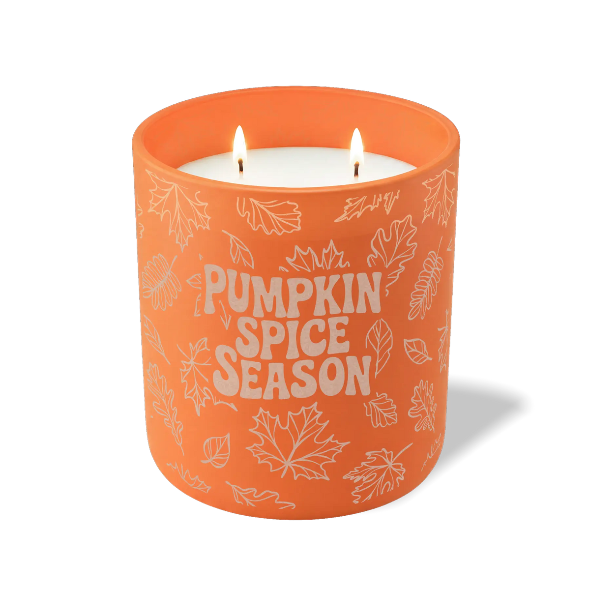 Wild Journey Custom Etched Pumpkin Spice Season 12 oz Studio Series Candle in Tangy Orange