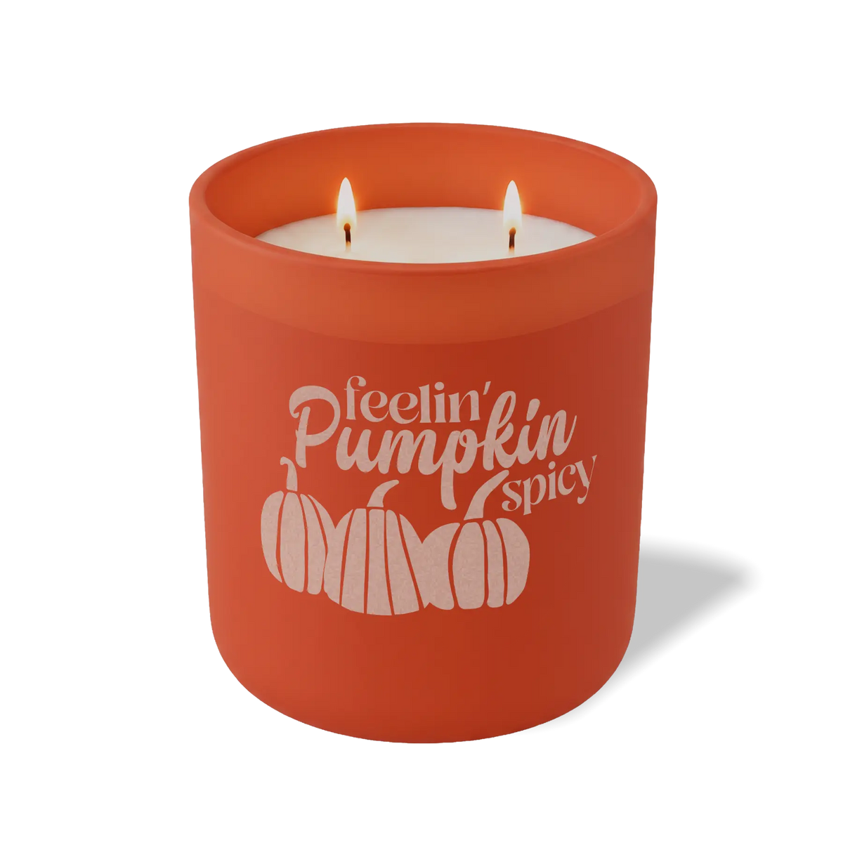 Wild Journey Custom Etched Feeling Pumpkin Spicy 12 oz Studio Series Candle in Canyon
