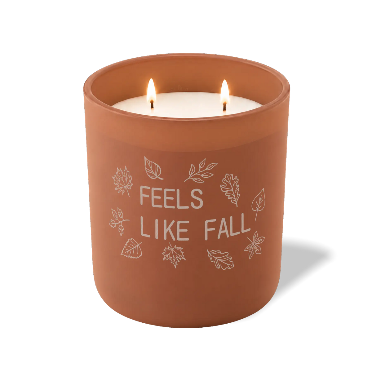 Wild Journey Custom Etched Feels Like Fall 12 oz Studio Series Candle in Clay