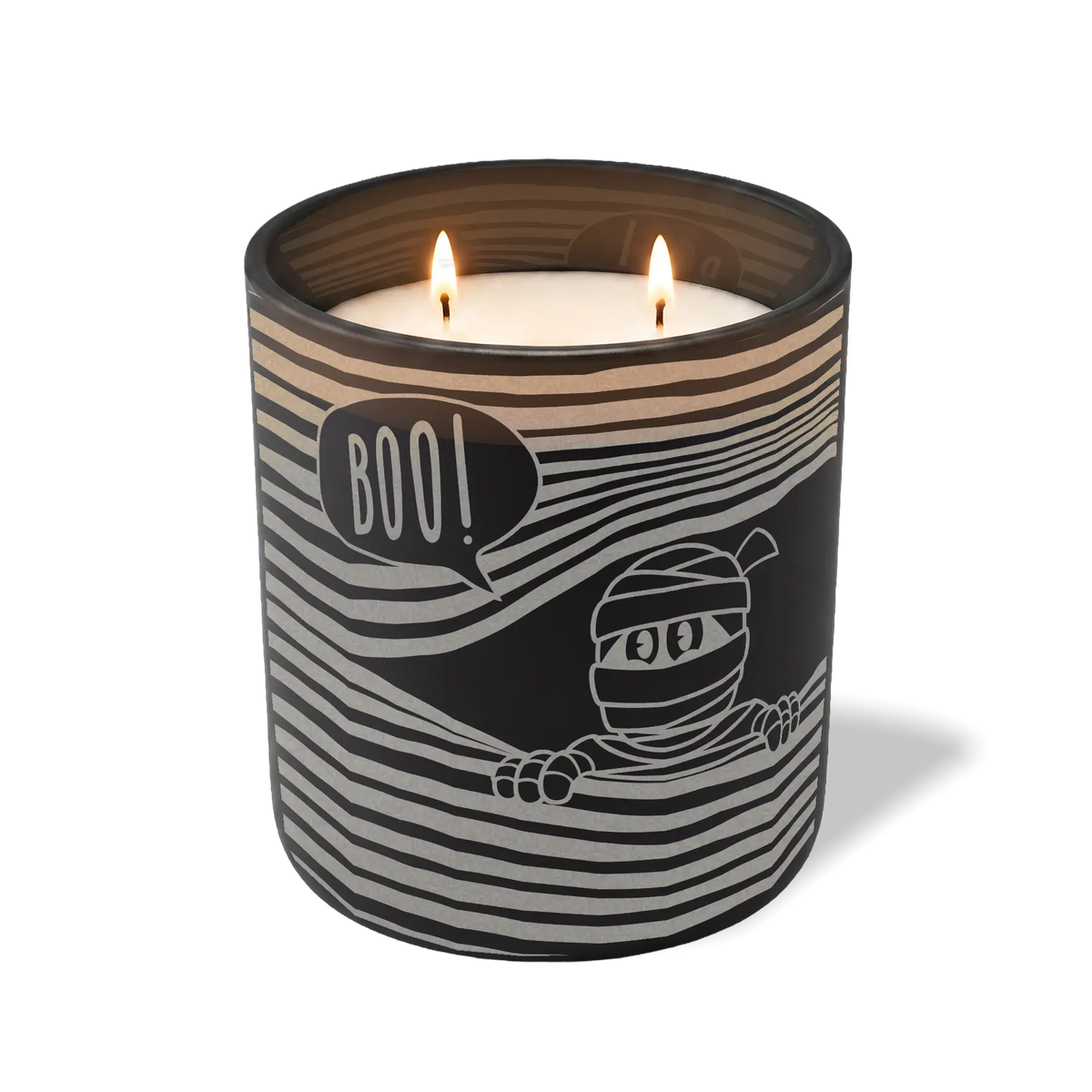 Wild Journey Custom Etched Peeking Boo 12 oz Studio Series Candle in Black