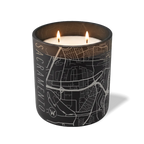 Wild Journey Custom Etched Sacramento Map 12 oz Studio Series Candle in Black