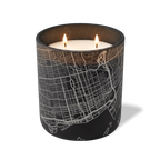 Wild Journey Custom Etched Toronto Map 12 oz Studio Series Candle in Black