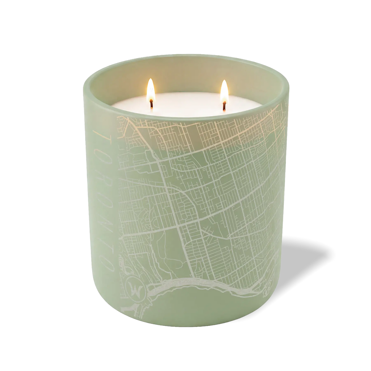 Wild Journey Custom Etched Toronto Map 12 oz Studio Series Candle in Meadow