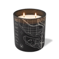 Wild Journey Custom Etched Montreal Map 12 oz Studio Series Candle in Black