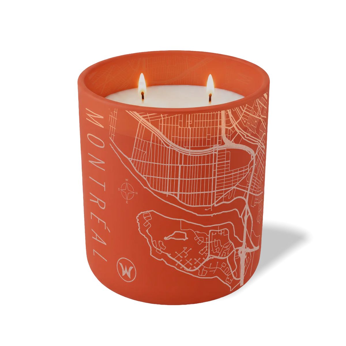 Wild Journey Custom Etched Montreal Map 12 oz Studio Series Candle in Canyon