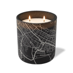 Wild Journey Custom Etched Montreal Map 12 oz Studio Series Candle in Black