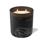 Wild Journey Custom Etched Vancouver Map 12 oz Studio Series Candle in Black