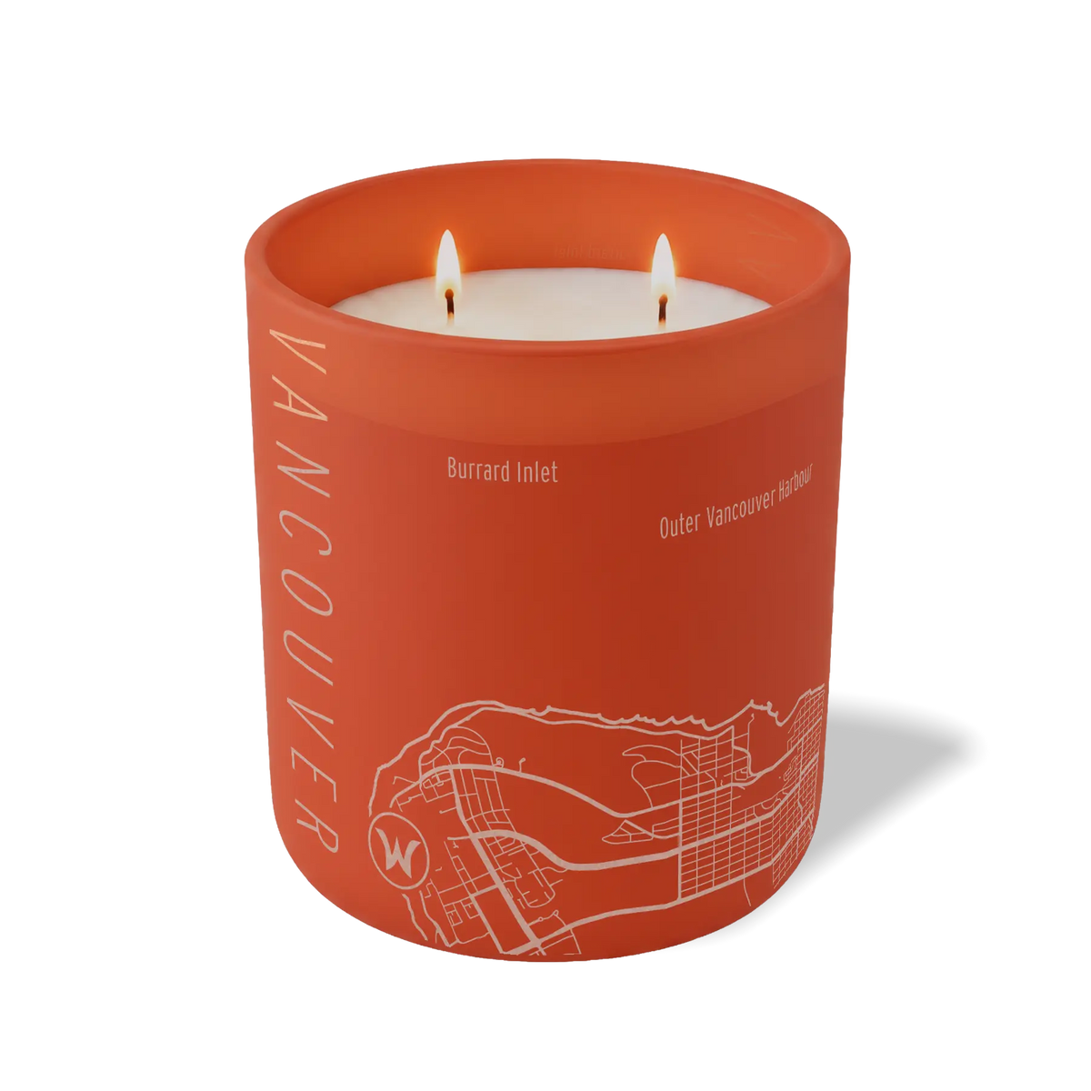Wild Journey Custom Etched Vancouver Map 12 oz Studio Series Candle in Canyon