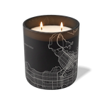 Wild Journey Custom Etched Vancouver Map 12 oz Studio Series Candle in Black