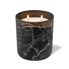 Wild Journey Custom Etched Ottawa Map 12 oz Studio Series Candle in Black