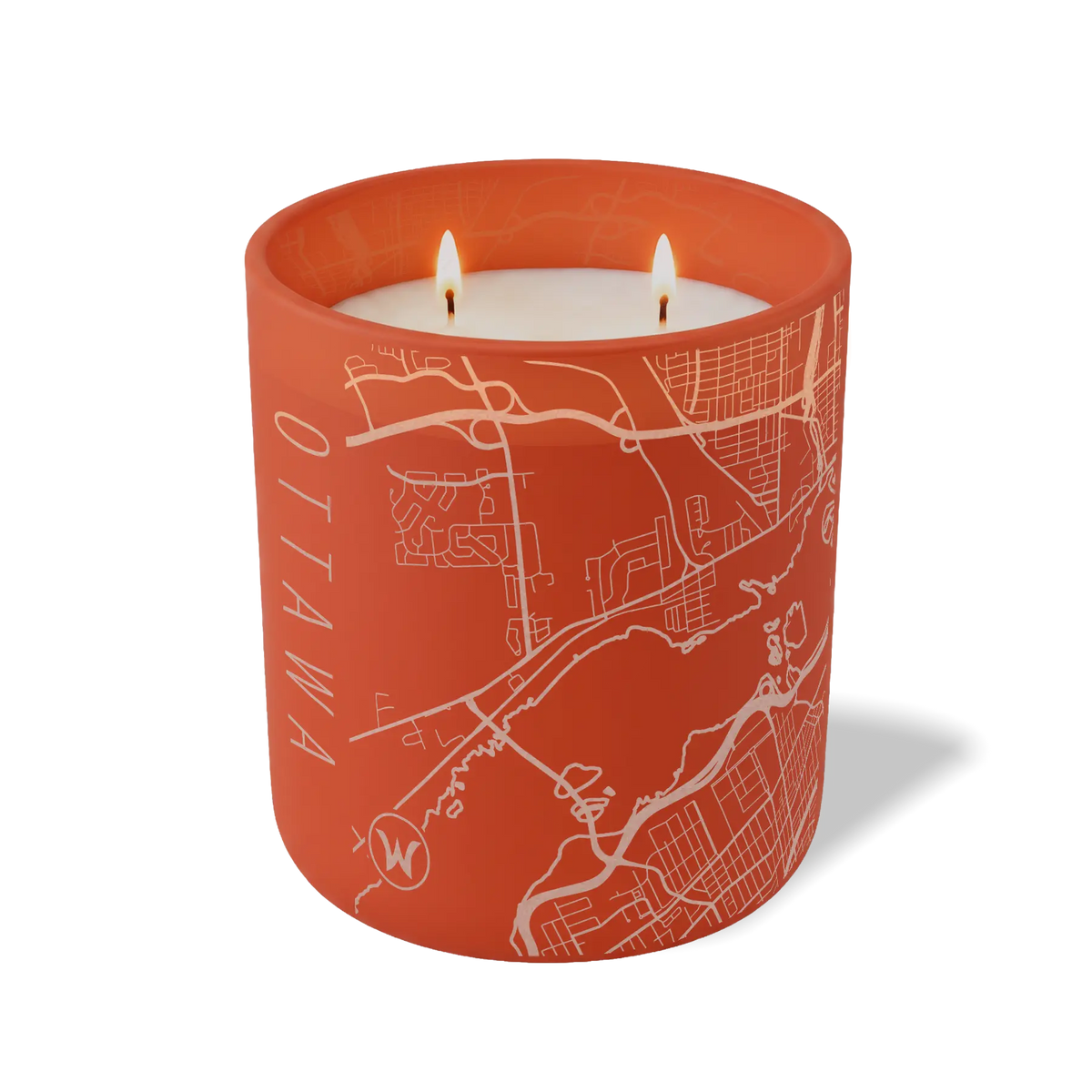 Wild Journey Custom Etched Ottawa Map 12 oz Studio Series Candle in Canyon