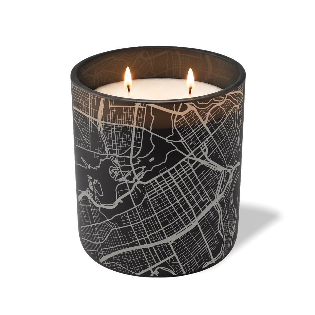 Wild Journey Custom Etched Ottawa Map 12 oz Studio Series Candle in Black