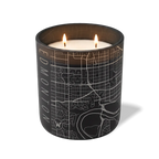 Wild Journey Custom Etched Edmonton Map 12 oz Studio Series Candle in Black