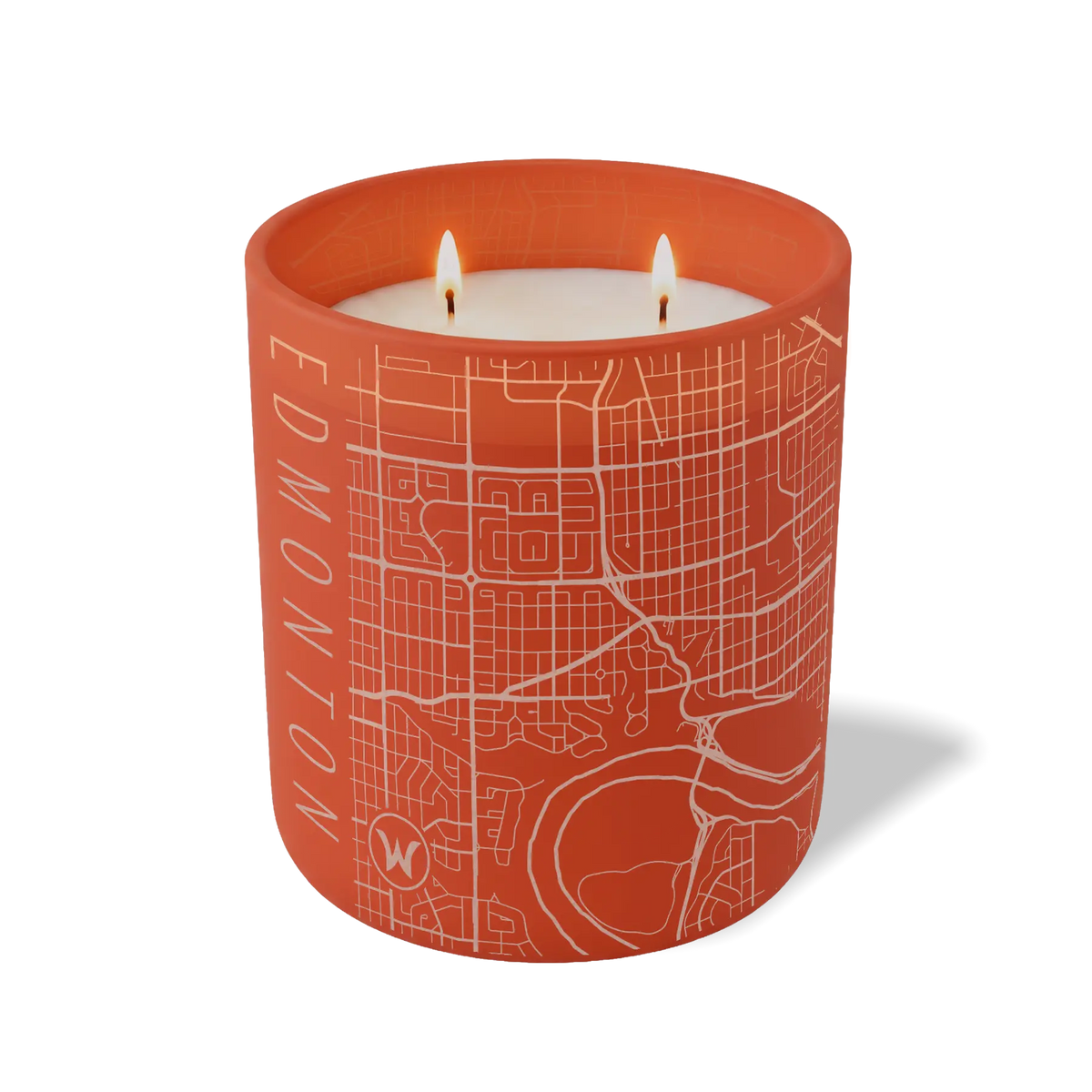 Wild Journey Custom Etched Edmonton Map 12 oz Studio Series Candle in Canyon