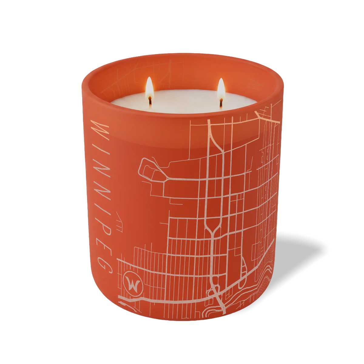Wild Journey Custom Etched Winnipeg Map 12 oz Studio Series Candle in Canyon