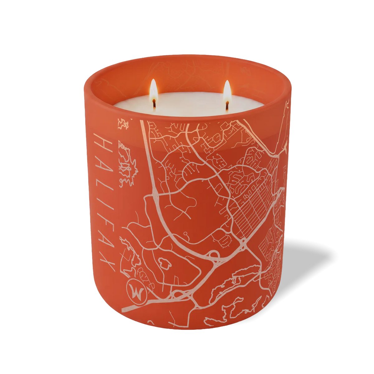 Wild Journey Custom Etched Halifax Map 12 oz Studio Series Candle in Canyon