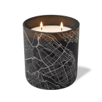 Wild Journey Custom Etched Halifax Map 12 oz Studio Series Candle in Black